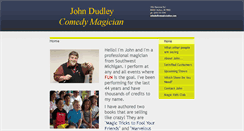 Desktop Screenshot of johndudleymagician.com